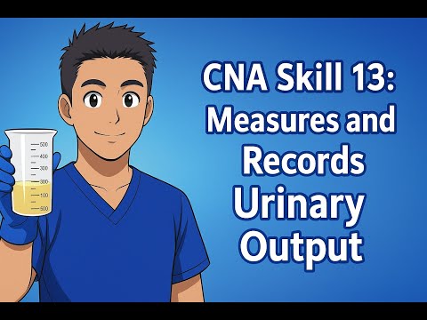 Credentia CNA Skill 13: Measures and Records Urinary Output (updated)
