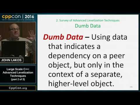 CppCon 2016: John Lakos “Advanced Levelization Techniques (part 2 of 3)"