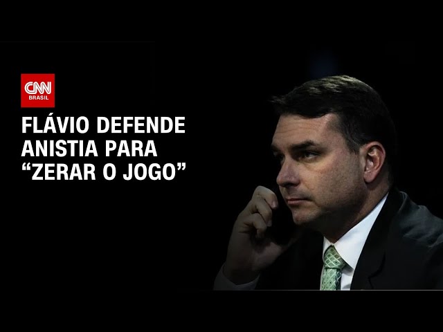 Flávio defende anistia: “zerar o jogo” e subir a rampa com Bolsonaro | AGORA CNN