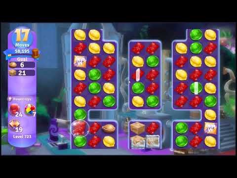 Wonka's World of Candy Level 723 - NO BOOSTERS + FULL STORY 🍫 | SKILLGAMING ✔️