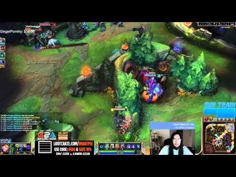 Imaqtpie duo with hi im gosu - Blitzcrank vs Janna - Bot - Full Game
