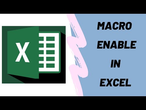 Set_Up Part_1 Enable Macro in  Micro Soft Excel  in 30 Seconds!