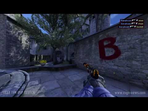 Snax INSANE 1v4 USP-S Clutch vs Na`Vi - ESL One New York Grand Finals 2016