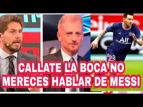 Pollo vignolo vs Martín liberman por Messi / Jugones La Sexta El Chiringuito de Jugones