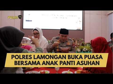 POLRES LAMONGAN BUKA PUASA BERSAMA ANAK PANTI ASUHAN