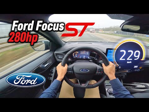 2025 Ford Focus Wagon 2.3 EcoBoost ST (280 hp) | POV Autobahn Short Test Drive in Germany