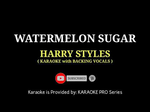 Harry Styles - Watermelon Sugar ( KARAOKE with BACKING VOCALS )