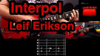Leif Erikson - Interpol  (2 Guitars Cover, TAB + Tutorial)