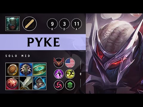 Pyke Mid vs Ahri - NA Grandmaster Patch 25.20