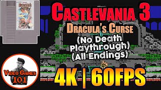 Castlevania 3 NES | No Death Playthrough | 4K 60FPS | Video Games 101