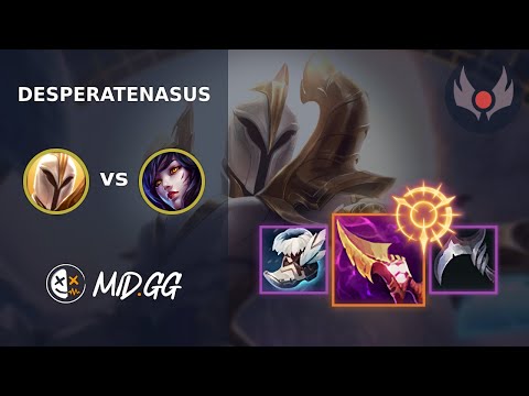 MID.GG: [ DesperateNasus ] Kayle MID vs Ahri | EUW GRANDMASTER | LOL Season 2024