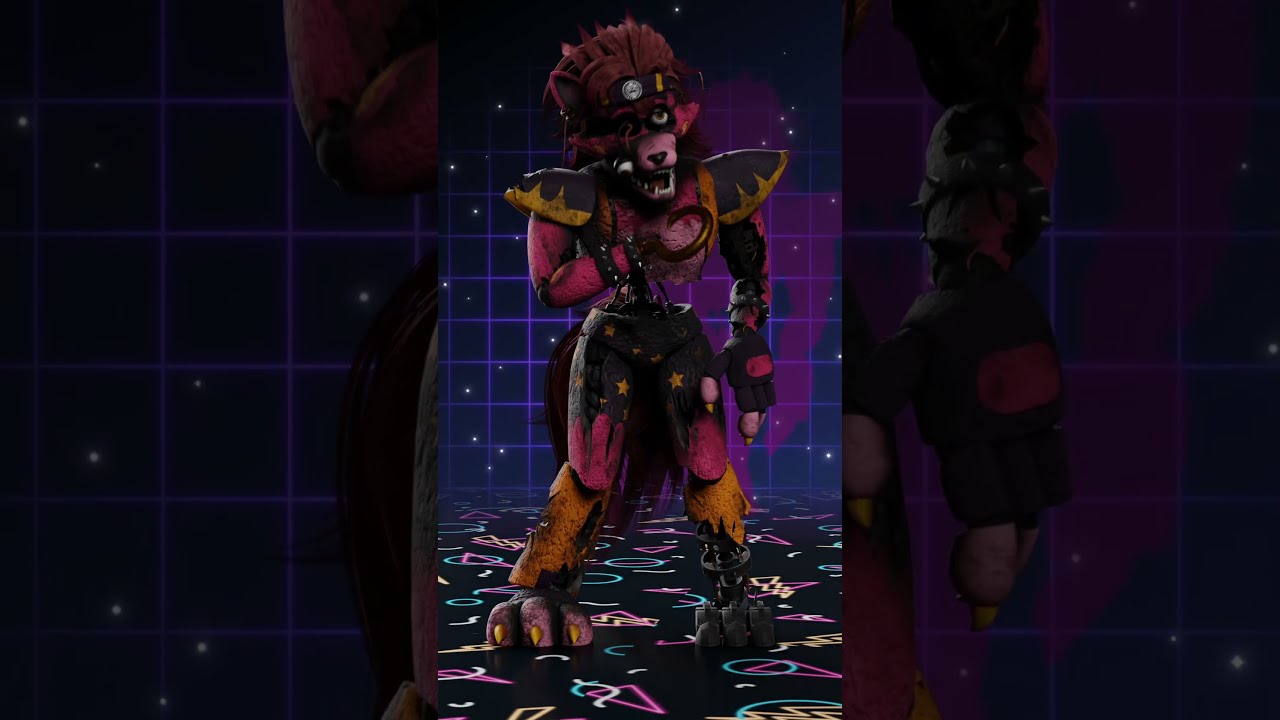 Shattered Glamrock Foxy FNaF Security Breach Animation