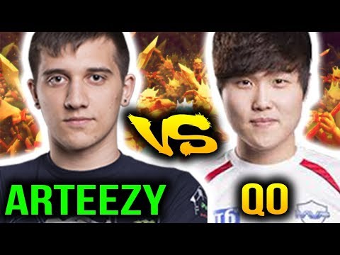 Arteezy VS QO - Phantom Lancer Carry VS Necrophos Carry Dota 2