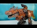 TRANSFORMERS 4 STOMPAND CHOMP GRIMLOCK AGE OF EXTINCTION VIDEO TOY REVIEW