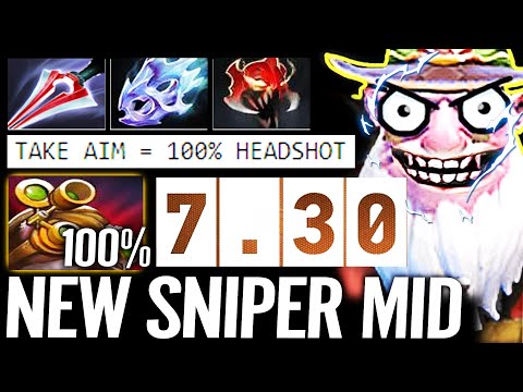 🔥 7.30 NEW SNIPER - Take Aim 100% HeadShot + BRIGAND BLADE 700 AS WTF Dota 2 Pro Patch Update