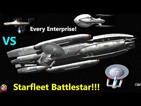 NEW Fed Galactica VS Every Enterprise + DS9 BIGGEST BATTLE EVER? - Star  Trek Ship Battles