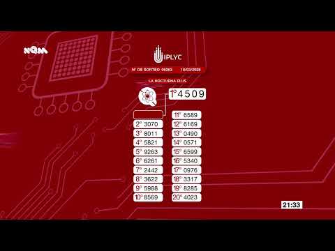 Sorteos 14065 Quiniela Nocturna, 6263 Q.Noc.Plus y 4790 Poceada Misionera, 18 de Marzo 2026.