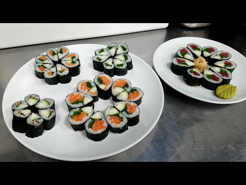 Decorative Sushi Roll – How to Make Sushi with Sushi Man Santosh