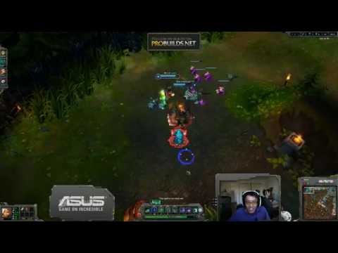 TSM WildTurtle on Riven and TheOddOne on Hecarim punishing enemy Ahri for not warding