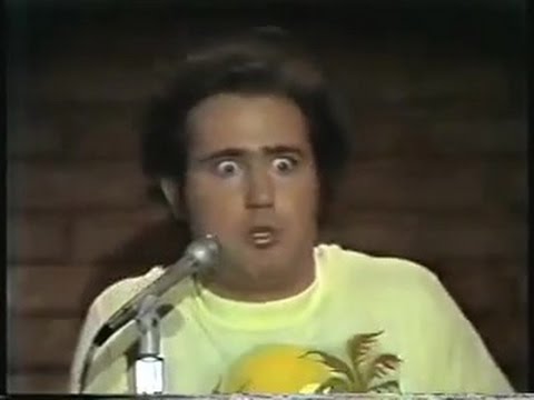 , title : 'Andy Kaufman - Dadaist comedy genius, 1977'