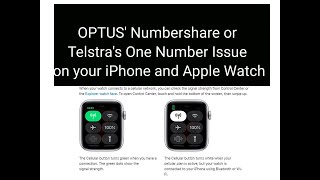 OPTUS Numbershare & TELSTRA One Number - How to Activate?