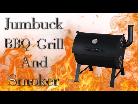 BUNNINGS $49 JUMBUCK BBQ GRILL AND SMOKER REVIEW !!