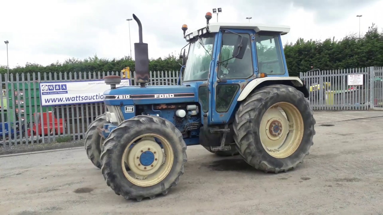 Ford 7810 4wd tractor for auction