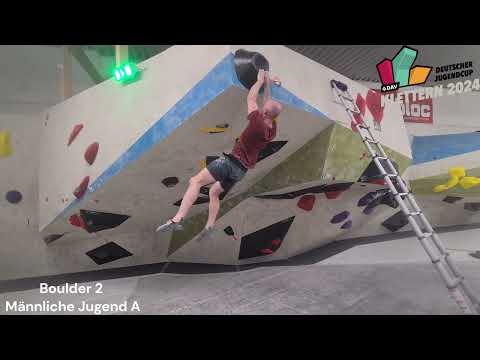 Qualifikation Boulder 1-3 - Männliche Jugend A - 1. DJC (B) 2024 Düsseldorf