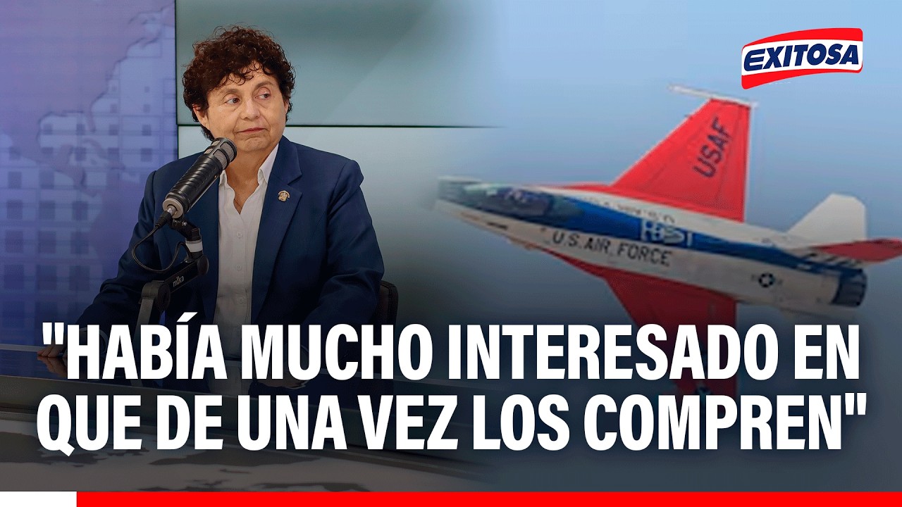 🔴🔵 Susel Paredes sobre aviones F-16: "Había mucho interesado en que de una vez los compren"