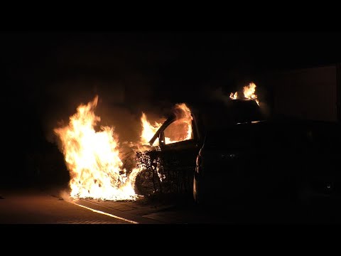 Prio 1 TS 08-4231 met spoed naar Autobrand op de Sima in Beuningen
