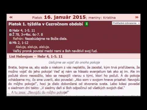 Liturgické čítania Video