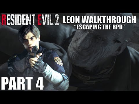 Resident Evil 2 (Remake) Leon A Walkthrough Part 4 "Escaping The RPD" | CenterStrain01
