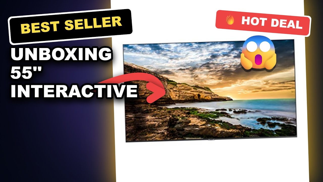 UNBOXING 55'' Interactive Touchscreen Monitor with 4K Display, Core i5, 128GB SSD | Win-10 Electronic Smart Board