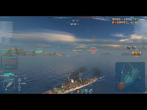 [WOWS] Hindenburg live play (235K damage, 2949xp)