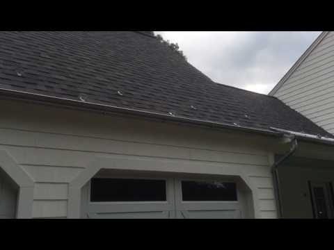 Shingles and standing seam metal roof