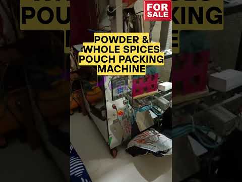 Spices packing machine - video
