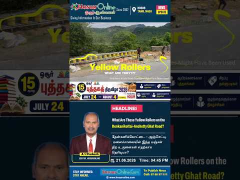 What Are the Yellow Roller Barriers Being Installed on the Denkanikottai&ndash;Anchetty Ghat Road?