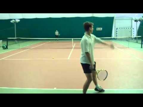 Daniil Gerasimov (red & wite) vs Igor Trophimov (grey) December 30 2011 - match-sparring, tennis