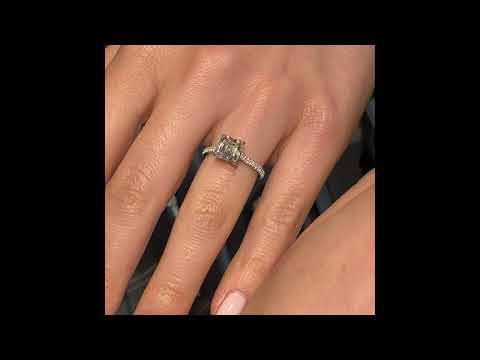 2 ct Asscher Cut Diamond Engagement Ring