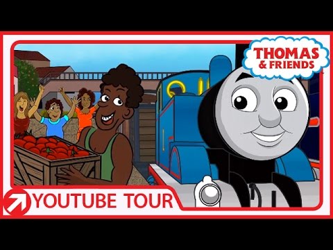 Thomas Joins a Tomato Fight in Spain | YouTube World Tour | Thomas & Friends - Kids TV Series, Kingdom Kids Zone - Thomas & Friends