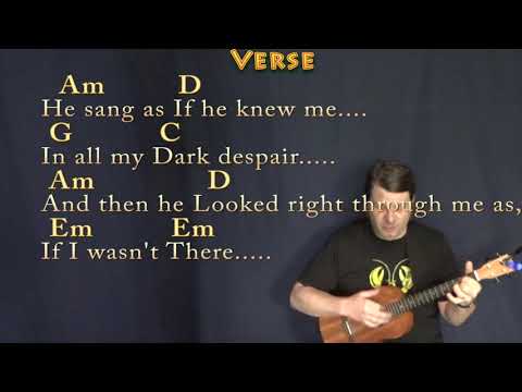 Killing Me Softly (Roberta Flack) Bariuke Cover Lesson in Em with Chords/Lyrics