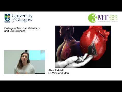 Of Mice and Men - Alex Riddell presenting as part of the 2018 3 Minute Thesis Competition