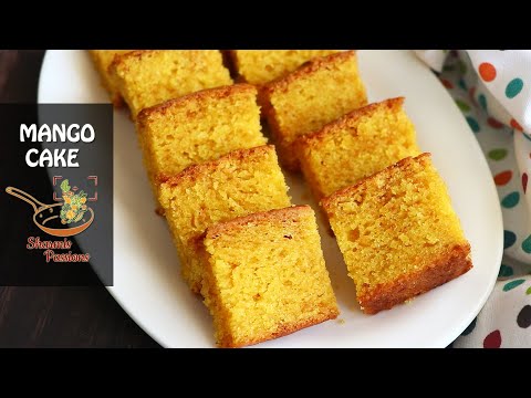 Mango Cake Recipe | Eggless Mango Cake