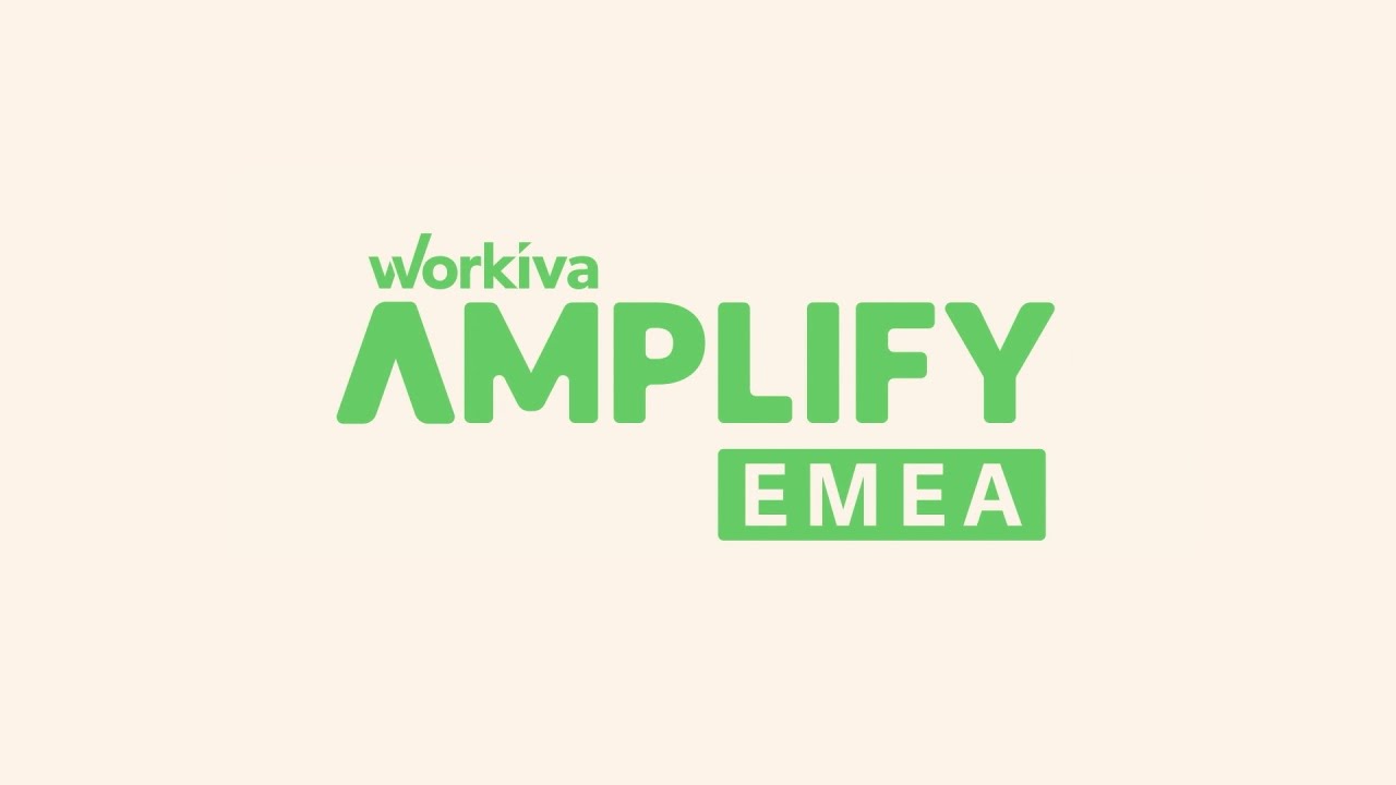 Workiva Amplify EMEA 2022
