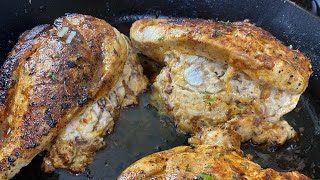 Better Than Ruth Chris Stuffed Chicken! How to Cook Stuffed Chicken Breast | Seriously Bomb!!