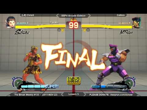 The Break Weekly #135 - SSF4ae L5 - [LB] ChrisG VS Callisto