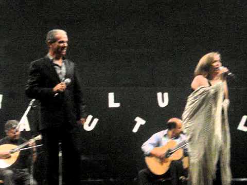 Filomeno Silva e Filomena Sousa numa desgarrada