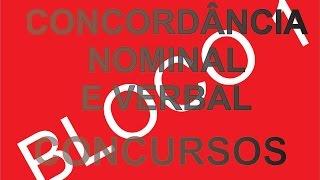 Concordância Nominal e Verbal
