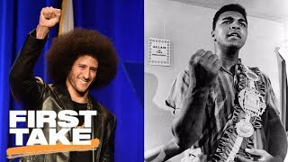First Take debates if Colin Kaepernick should be compared to Muhammad Ali | First Take | ESPN