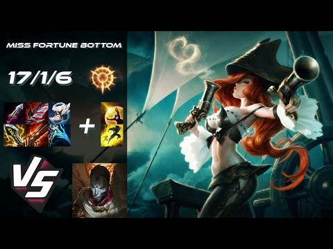 BOTTOM Miss Fortune vs Jhin - EU Challenger Patch 14.15